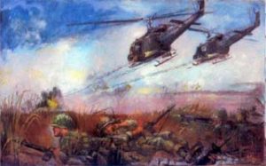 Pinned Down - Vietnam War Painting