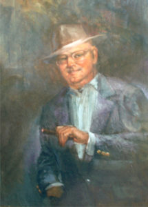 Marlin Fitzwater - Oil portrait owned by Marlin Fitzwater