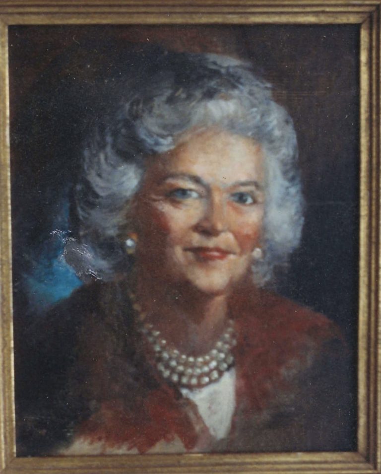Barbara Bush. Portrait arranged through her friend, Katy Wallen. Midland, TX.
