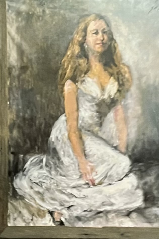 Painting of Alexa by Jim Nelson