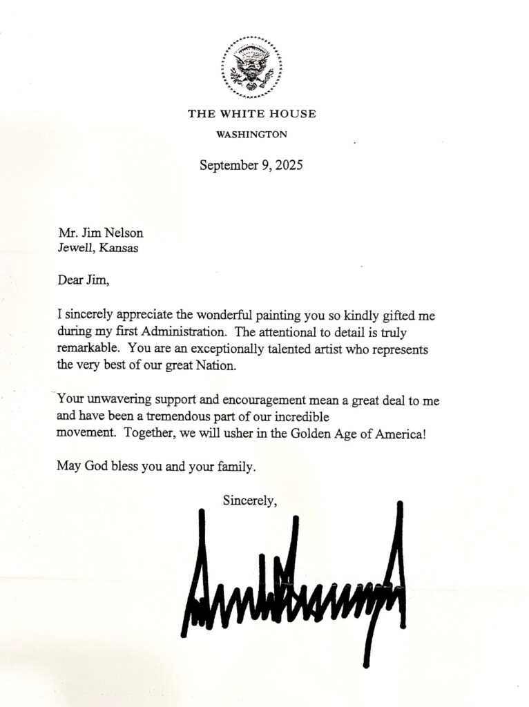 Letter from President Donald Trump